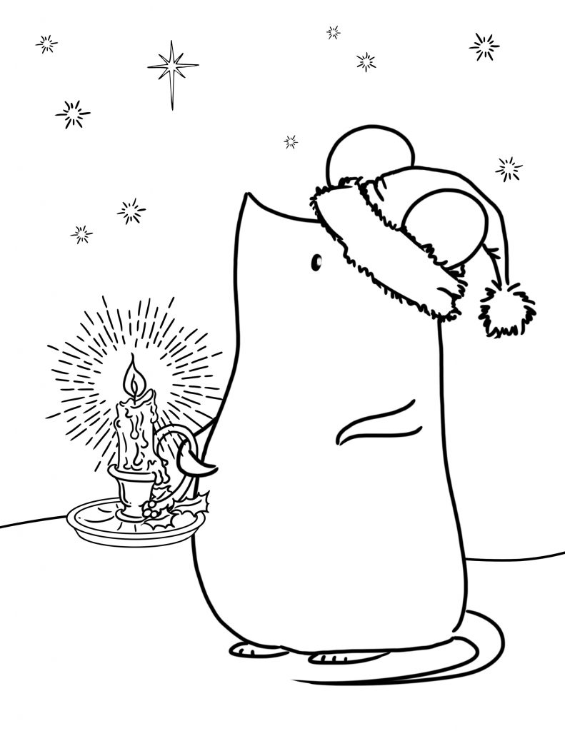 Kundu Kids - Holiday Mouse Printable